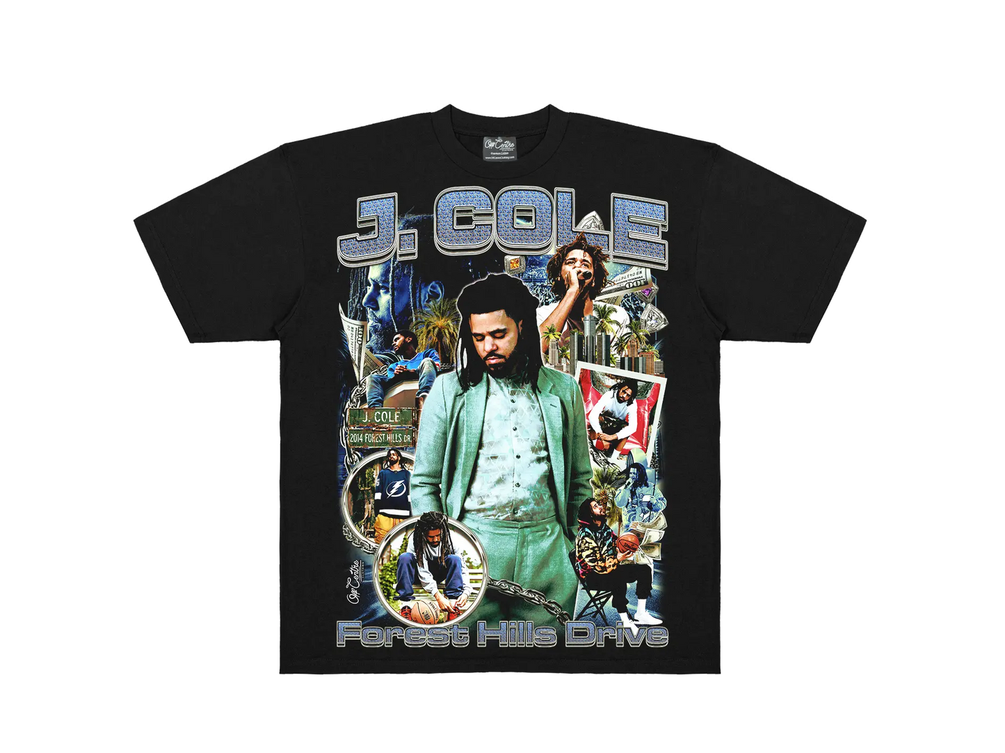 J.Cole Forest Hills Drive Graphic Tee OffCentre Clothing 