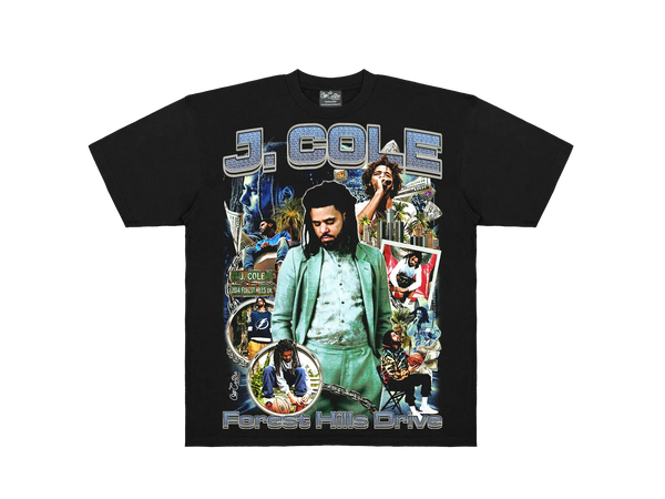 J.Cole Forest Hills Drive Graphic Tee OffCentre Clothing 